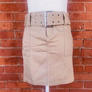 Y2K belted mini skirt